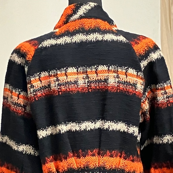 Babette Orange, black and cream, cotton embroidered jacket - Picture 4 of 15